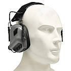 Навушники активні для стрільби тактичні Earmor M31 Сірий, фото 5