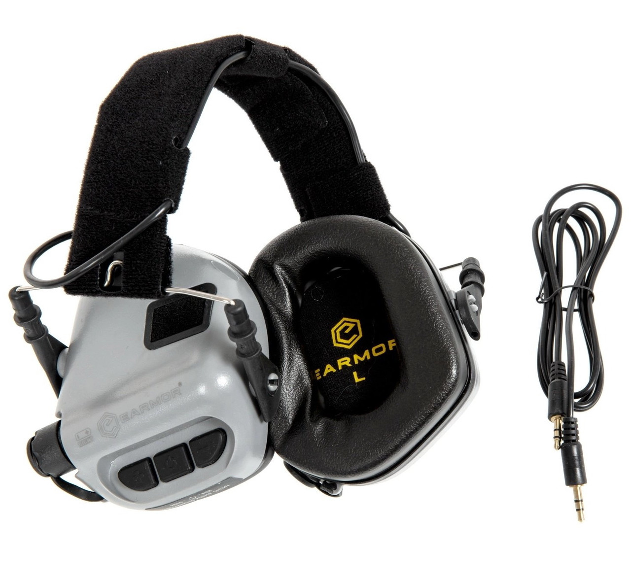 Активні стрілецькі тактичні навушники Opsmen Earmor M31 Grey
