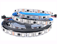 Светодиодная лента адресная SMD 5050/60 12V RGB TM-1903 IP20 Код.52411