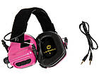Навушники активні для стрільби Opsmen Earmor M31 Pink, фото 3