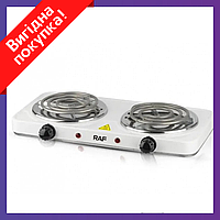 Двухконфорочная электрическая кухонная плита RAF-8020A | Переносная настольная электроплита