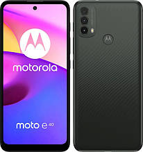 Смартфон Motorola E40 4/64GB Carbon Gray (PARL0001PL)