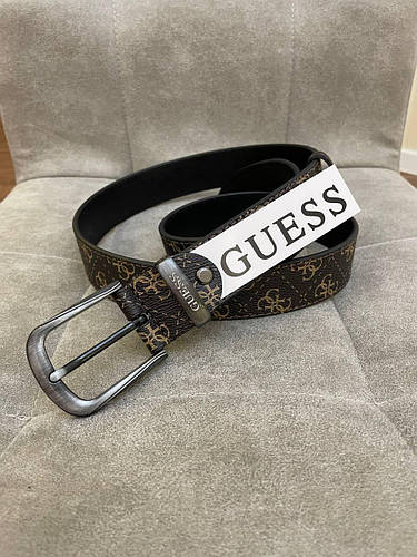 Ремень Guess женский коричневый из натуральной кожи (ID#1865522569 ...