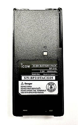 Акумулятор підсилений BP-210 для Icom IC-F11 (F21) / IC-F3 (F4), фото 1