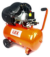 Компресор двоциліндровий повітряний LEX 50L (LXC50V)