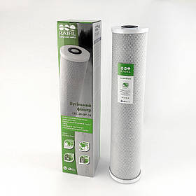 Raifil картридж з пресованого активованого вугілля Big Blue 20 дюймів 10 мікрон