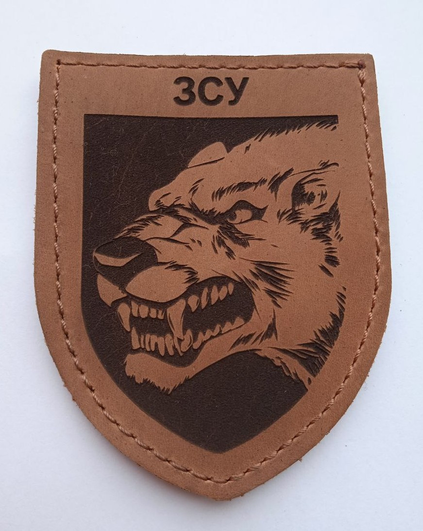 Шеврон шкіряний на липучці 20, фото 1