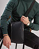 Чоловіча матова сумка планшет через плечо Vertical матова екошкіра, фото 2