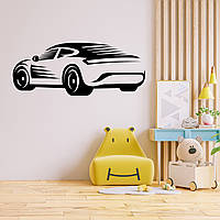 Вінілова інтер'єрна наклейка декор на стіну та шпалери (скло, меблі, дзеркало, метал) "Машина. Авто" з оракалу
