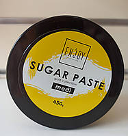 Цукрова паста enjoy для шугарингу депіляції середньої щільності 450 г sugar paste gold medi for hair removal