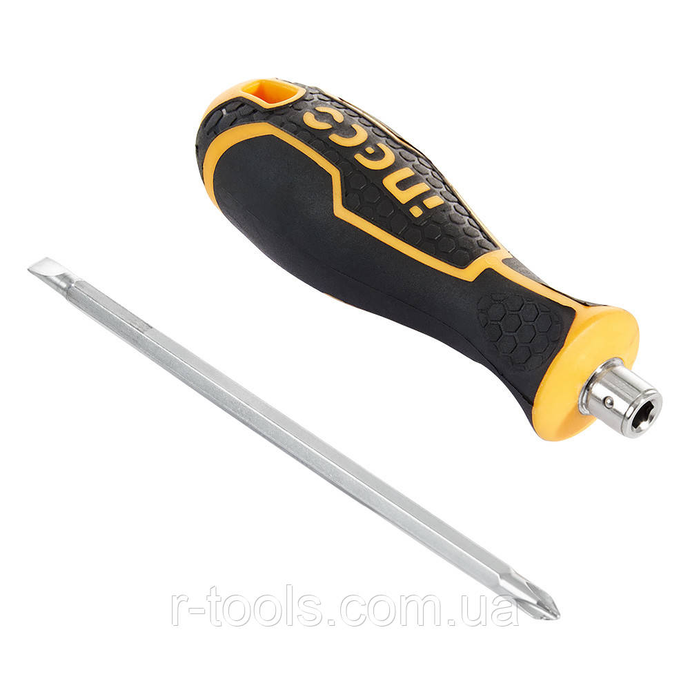 Викрутка двостороння SL5+PH1 INGCO AKISD0203