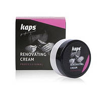 Жидкая кожа для реставрации гладкой кожи Renovating cream Kaps, цв. Черный 25мл