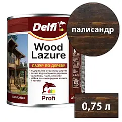 Лазур для дерева Delfi 0.75 л (Палісандр) стійкий захист деревини від шкідників