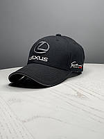Кепка з лого автомобиля Lexus черного цвета