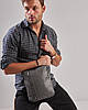 Чоловіча сіра сумка планшет через плечо Vertical екошкіра, фото 4