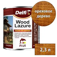 Лазур для дерева Delfi 2.3 л (Орогове дерево) стійкий захист деревини від шкідників