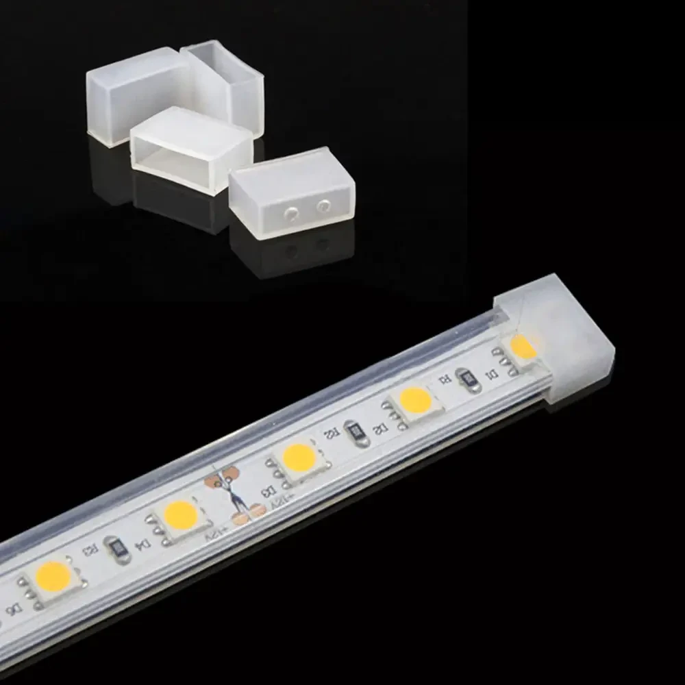 Заглушка для LED-стрічок 2835/5050/3014/5730.  Силіконова заглушка для світлодіодних стрічок