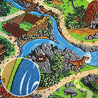 4м Ковролін AW Dino для дитячої кімнати динозаври, джунглі.