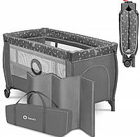 Дорожній дитячий ліжечко TWO-TIER складаний манеж Lionelo Stefi Plus 65 x 125 см