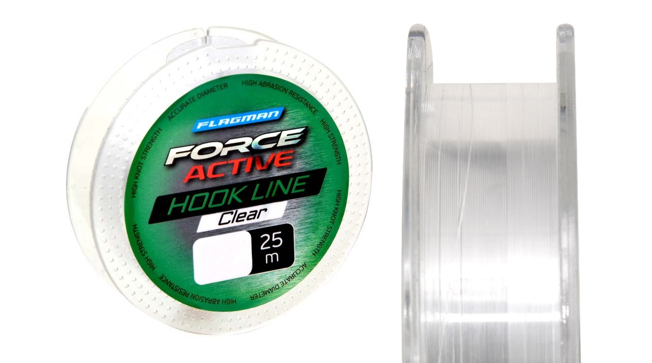 Волосінь Flagman Force Active Hook Lenght 25м 0,16мм