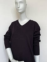 Жіночий джемпер з мериносовоі вовни 100% колір щоколад гольф