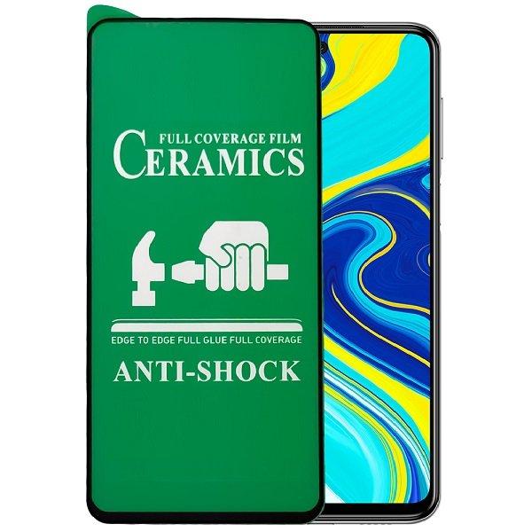 Скло захисне CERAMiCS 9D для Xiaomi Redmi Note 9/10X 5G- чорний