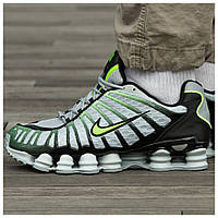 Мужские кроссовки Nike Shox TL Grey Wolf, серые кроссовки найк шокс тл