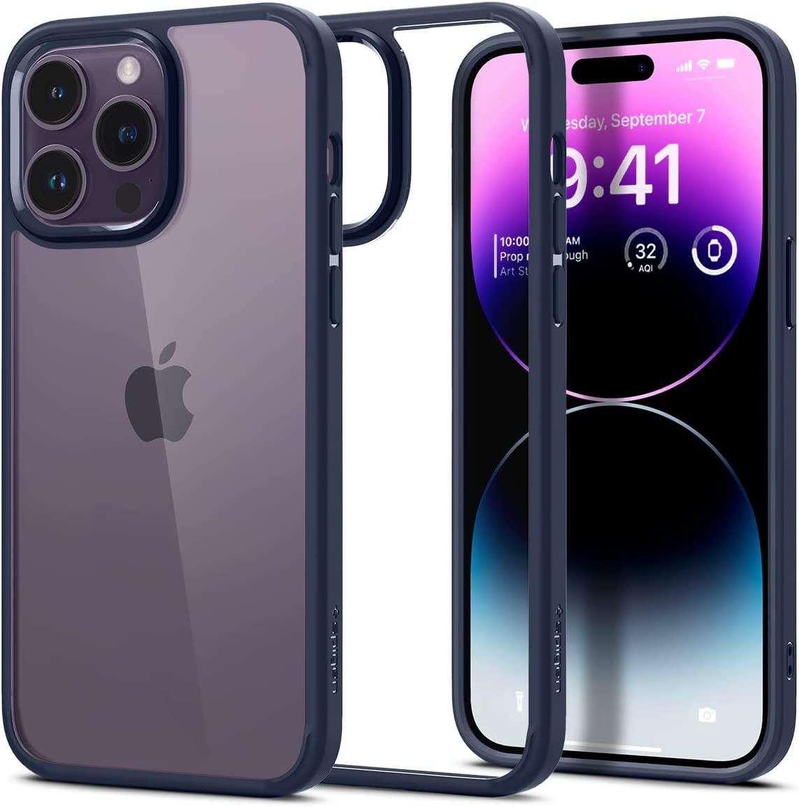 Чохол Spigen Ultra Hybrid Navy Blue для iPhone 14 Pro ACS04962