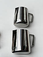 Професійний пітчер джаг для кави та молока, нержавіюча сталь, срібний 1л