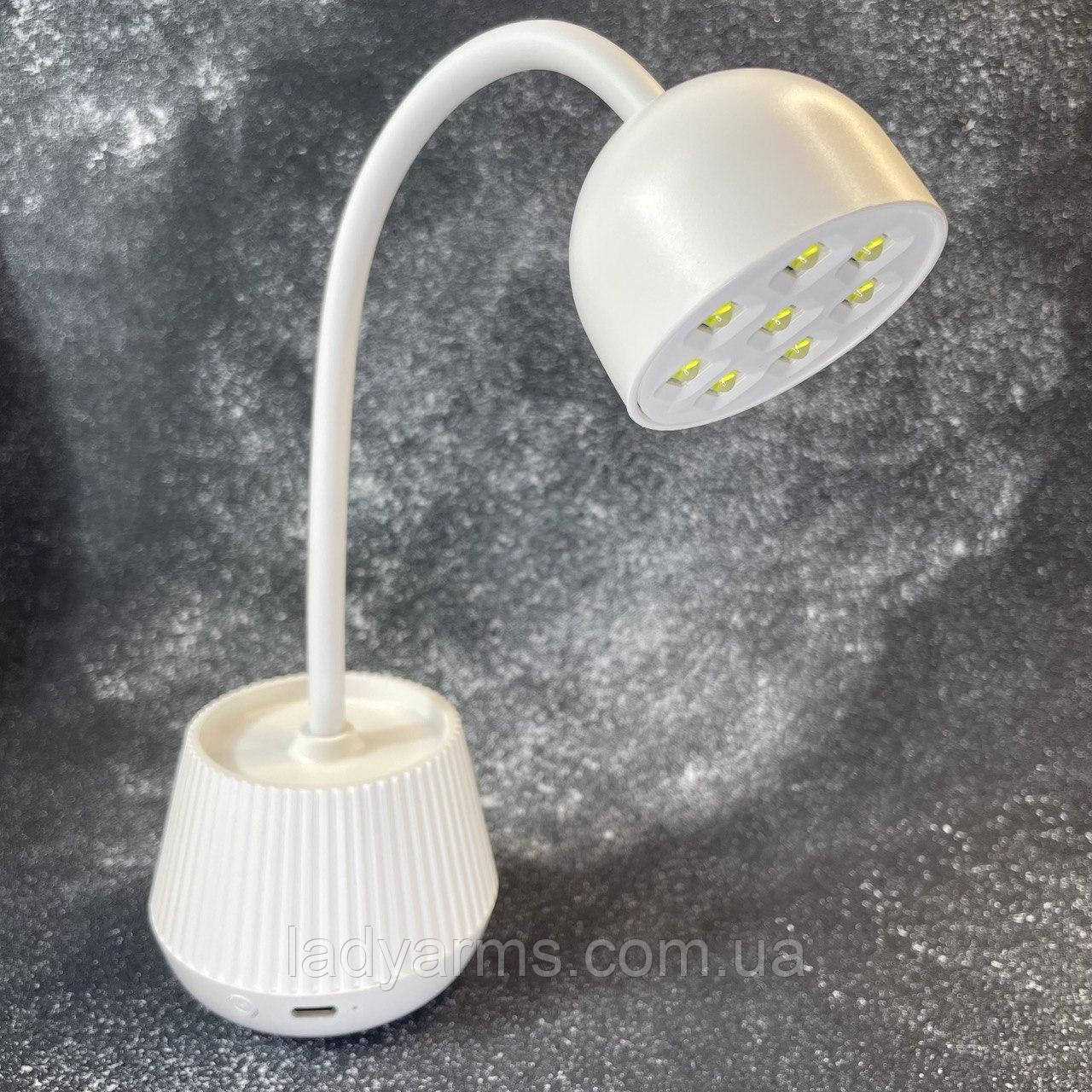 Лампа настільна UV+LED з акумулятором 24Вт