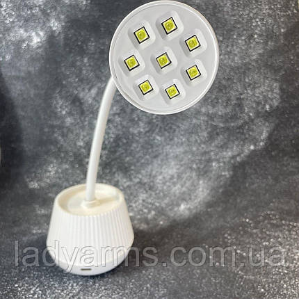 Лампа настільна UV+LED з акумулятором 24Вт, фото 4