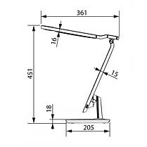 Світильник настільний LED "AZRA" 10 W білий, фото 4