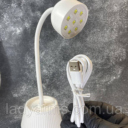 Лампа настільна UV+LED з акумулятором 24Вт, фото 3
