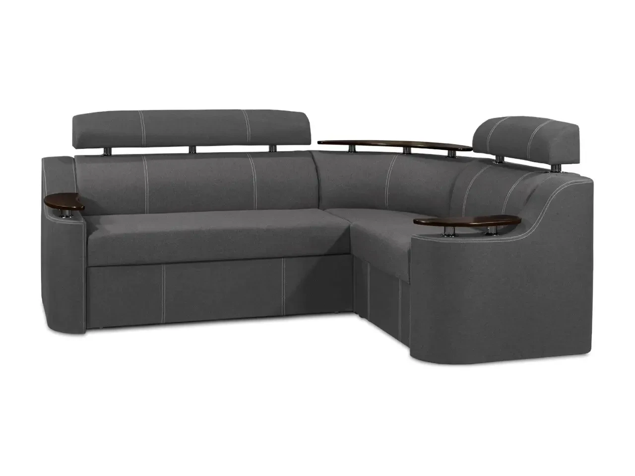 Диван кутовий Невада (стандарт) рогожка темно-сірий, фото 1