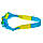 Дитячі окуляри для плавання Синьо-жовтий окуляри для басейну дитячі з берушами, окуляри для плавання, фото 6