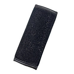 Чохол на ручний з оксамиту з чорними стразами