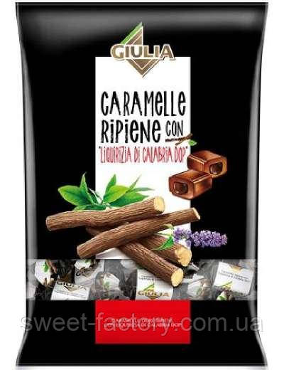 Лакричні цукерки Guilia Caramelle Ripiene con Calabria Drop Liquarizia 150g, фото 1