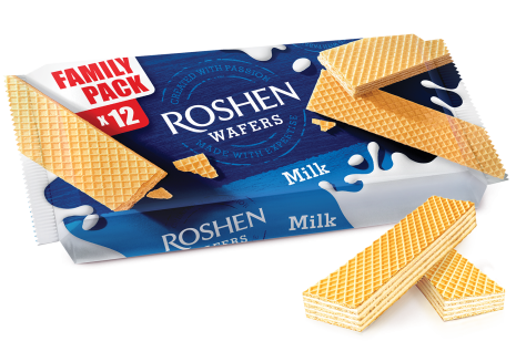 Вафлі Roshen Wafers молоко 216г