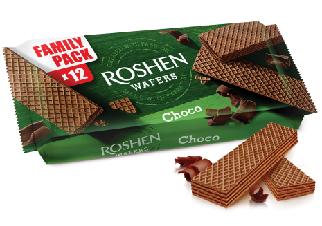 Вафлі Roshen Wafers шоколад 216г