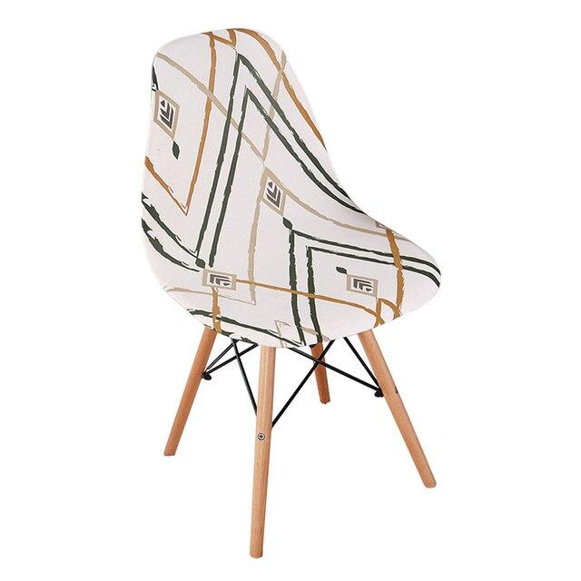 Чехол на стул. Универсальный эластичный чехол на кухонный стул. Стрейчевый чехол на стул со спинкой - фото 2 - id-p1867204494