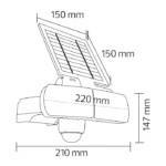 Світильник фасадний на сонячній батареї 8 Вт "ARMOR-8" настінний, фото 3