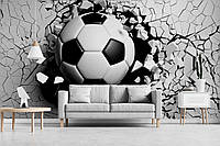 Фотообои Для любителей футбола Мяч Яркие обои Для мальчиков 3Д Футбольный мяч Спортивные обои Для детской