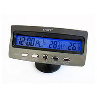 Часы термометр VST-7045 автомобильные