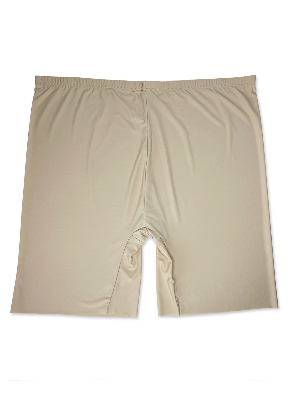Панталоны женские бежевые хлопковые бесшовные утягивающие шорты больших размеров - фото 2 - id-p1866919858
