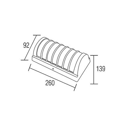 Світильник світлодіодний фасадний SWEEP настінний, фото 2