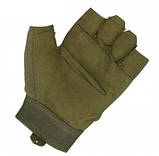 Рукавички Fingerless Gloves Mil-Tec 12538501 олива - размер XL, фото 9