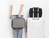 Органайзер сумка папка для зберігання ділових і особистих документів сіра. Кодовий замок, фото 2