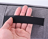 Органайзер сумка папка для зберігання ділових і особистих документів сіра. Кодовий замок, фото 5