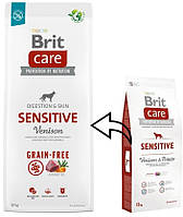 Brit Care Sensitive Venison & Potato 12 кг гипоаллергенный корм для собак с олениной