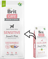 Brit Care Dog Hair & Skin Insect & Fish 12 кг сухой корм с насекомыми и рыбой для собак